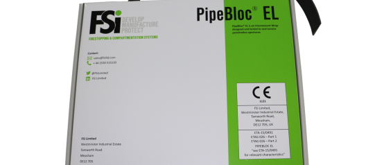 FSI PipeBloc PWP Intumescent Pipe Wrap 40mm